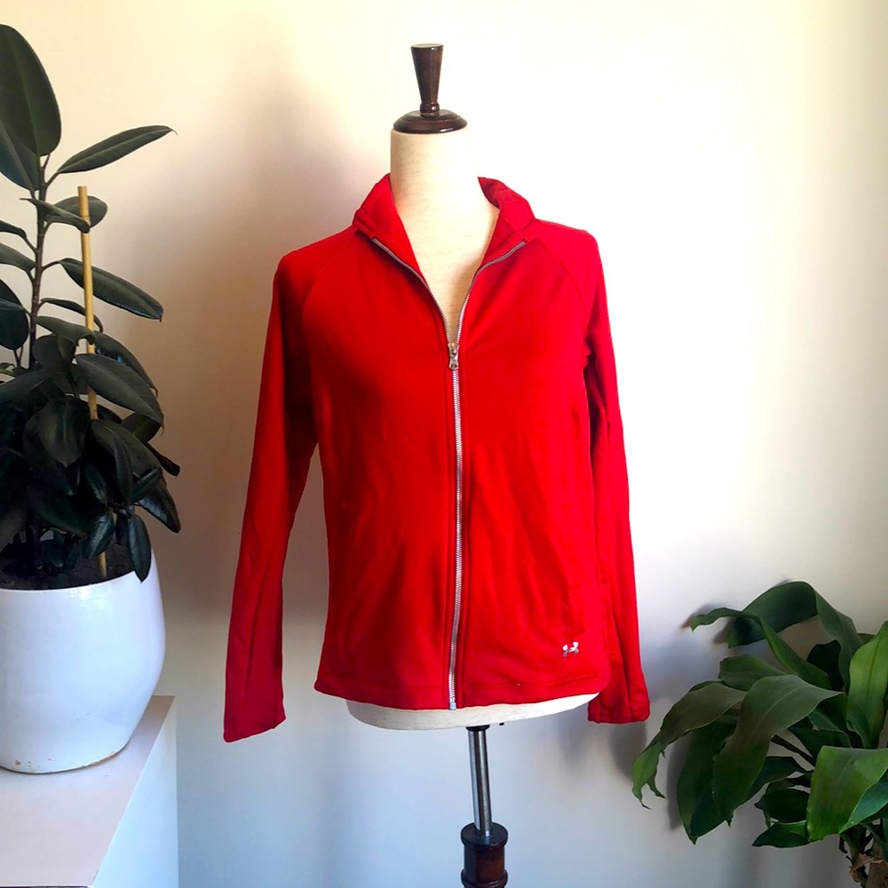 Under Armor Cold Gear Red Zip Up